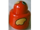 Part No: 31005pb22  Name: Primo Brick, Round Rattle 1 x 1 with Bird Face and Yellow Wings Pattern