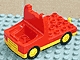 Part No: 31075c01  Name: Duplo Truck with 4 x 4 Flatbed Plate and Yellow Base