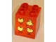 Lot ID: 32156413  Part No: 31110pb034  Name: Duplo, Brick 2 x 2 x 2 with Four Birds Pattern