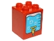 Lot ID: 391880608  Part No: 31110pb103  Name: Duplo, Brick 2 x 2 x 2 with Water Cooler with Tap Pattern