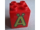 Lot ID: 406068322  Part No: 31110pb122  Name: Duplo, Brick 2 x 2 x 2 with Letter A Umlaut Pattern
