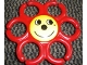 Lot ID: 331178391  Part No: 31698  Name: Primo Teether Chain Link Hexagonal with Yellow Center and Happy Face