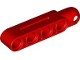 Lego part: Technic, Steering Arm 5 x 1 with Tow Ball Socket Rounded, Chamfered (Type 2)