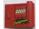 Part No: 3188pb04  Name: Door 1 x 3 x 2 Right with LEGO Logo and Yellow 'California' Pattern (Sticker) - Set 3442