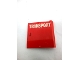 Part No: 3194pb04  Name: Door 1 x 5 x 4 Right with White 'TRANSPORT' on Red Background Pattern (Sticker) - Set 725-2
