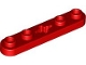 Lot ID: 218263826  Part No: 32124  Name: Technic, Plate 1 x 5 with Smooth Ends, 4 Studs and Center Axle Hole