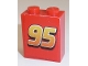 Part No: 3245cpb187  Name: Brick 1 x 2 x 2 with Inside Stud Holder with '95' Pattern (Sticker) - Set 8486