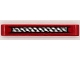 Part No: 32524pb074  Name: Technic, Liftarm Thick 1 x 7 with Black and Silver Grille Pattern (Sticker) - Set 42098