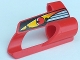 Part No: 32527pb01  Name: Technic, Panel Fairing # 5 Small Short, Large Hole, Side A with Driver in Red Helmet Pattern (Sticker) - Set 8241