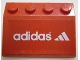 Part No: 3297pb012  Name: Slope 33 3 x 4 with Adidas Logo Pattern (Sticker) - Set 3426