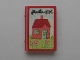 Part No: 33009pb007  Name: Minifigure, Utensil Book 2 x 3 with House Pattern (Sticker) - Sets 3119 / 3290