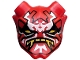 Part No: 35636pb03  Name: Minifigure, Visor Mask Ninjago Oni with Mask of Vengeance Pattern
