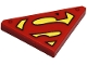 Part No: 35787pb022 Name: Tile, Modified 2 x 2 Triangular with Superman 'S' Logo on Yellow Background Pattern Part No: 35787pb022 Name: Tile, Modified 2 x 2 Triangular with Superman 'S' Logo on Yellow Background Pattern