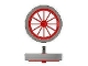 Part No: 35c02  Name: Wheel Spoked Large with Light Gray Tire Smooth - Large Solid (35 / 36)