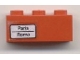 Part No: 3622pb015L  Name: Brick 1 x 3 with 'Paris - Roma' Pattern on Left Side (Sticker) - Set 7745