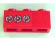 Part No: 3622pb037  Name: Brick 1 x 3 with 3 Taillights Pattern Model Left Side (Sticker) - Set 8486