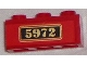 Part No: 3622pb043  Name: Brick 1 x 3 with Gold '5972' on Black Background Pattern (Sticker) - Set 4841