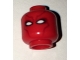 Part No: 3626cpb1618  Name: Minifigure, Head Mask with Dark Red Contour Lines and White Eye Holes Pattern (Red Hood) - Hollow Stud