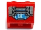 Part No: 3660pb032 Name: Slope, Inverted 45 2 x 2 with Flat Bottom Pin with Silver Handles and Plates and Dark Azure Screen with White 'JB' Pattern (Sticker) - Set 70436 Part No: 3660pb032 Name: Slope, Inverted 45 2 x 2 with Flat Bottom Pin with Silver Handles and Plates and Dark Azure Screen with White 'JB' Pattern (Sticker) - Set 70436