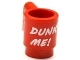 Part No: 3899pb003  Name: Minifigure, Utensil Cup with White 'DUNK ME!' Pattern