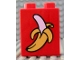 Part No: 4066pb090  Name: Duplo, Brick 1 x 2 x 2 with Banana Peeled Pattern