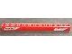 Part No: 41239pb014  Name: Technic, Liftarm Thick 1 x 13 with 'UKW TOOL SHOP' Pattern on Both Ends (Stickers) - Set 42000