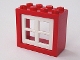 Part No: 4132c04  Name: Window 2 x 4 x 3 - Solid Studs with White Pane (4132 / 4133)