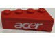 Part No: 41768pb09  Name: Wedge 4 x 2 Left with White 'acer' Pattern (Sticker) - Set 8142-1