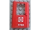 Part No: 4181pb046  Name: Door 1 x 4 x 5 Train Left, Thin Support at Bottom with Swedish 'SJ 7755' Pattern (Sticker) - Set 7755