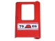 Part No: 4182pb017  Name: Door 1 x 4 x 5 Train Right with Red Construction Helmet and '7905' Pattern (Sticker) - Set 7905