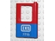 Part No: 4182pb018  Name: Door 1 x 4 x 5 Train Right with Blue Bottom Half and 'DB 7715' Pattern (Sticker) - Set 7715