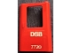 Part No: 4182pb092  Name: Door 1 x 4 x 5 Train Right, Thin Support at Bottom with White 'DSB 7720' Pattern (Sticker) - Set 7720