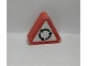 Part No: 42025pb13  Name: Duplo, Brick 1 x 3 x 2 Triangle Road Sign with 3 Round Arrows Turning Left Pattern (Sticker) - Set 9211