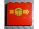 Part No: 4215pb016  Name: Panel 1 x 4 x 3 with Box and Arrow Right Pattern (Sticker) - Set 6624