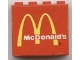 Part No: 4215pb047  Name: Panel 1 x 4 x 3 with 'McDonald's' and Golden Arches Pattern (Sticker) - Set 3438