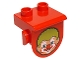 Lot ID: 51080545  Part No: 42236pb03  Name: Duplo, Plate 1 x 2 with Overhang with Clown Face Pattern