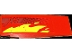Part No: 42918pb10L Name: Slope, Curved 8 x 2 with Yellow Flames, Dark Red Stripe and 'X1' Pattern Model Left Side (Sticker) - Set 71737 Part No: 42918pb10L Name: Slope, Curved 8 x 2 with Yellow Flames, Dark Red Stripe and 'X1' Pattern Model Left Side (Sticker) - Set 71737