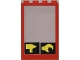 Part No: 4347pb02  Name: Window 1 x 4 x 5 with Fixed Glass and Hammer and Wrench Pattern (Stickers) - Set 6373