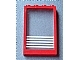 Part No: 4347pb07  Name: Window 1 x 4 x 5 with Fixed Glass and 5 White Stripes Pattern (Sticker) - Sets 6380 / 6386 / 6392 / 6393