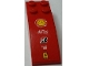 Part No: 44126pb041  Name: Slope, Curved 6 x 2 with Shell, Alice, Bridgestone, FIAT and Ferrari Logos Top and 'MUBADALA ABU DHABI' Both Sides Pattern (Stickers) - Sets 8168 / 8185