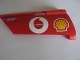 Part No: 44351pb001  Name: Technic, Panel Fairing #21 Large Long, Small Hole, Side B with Shell and Vodafone Logo Pattern (Sticker) - Set 8386
