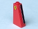 Part No: 4460bpb008L  Name: Slope 75 2 x 1 x 3 - Hollow Stud with Black and White Stripe and Ferrari Logo Pattern Model Left Side (Stickers) - Set 8156