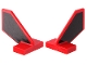 Part No: 44661pb038 Name: Tail Shuttle, Small with Black Pattern on Both Sides (Stickers) - Set 76923 Part No: 44661pb038 Name: Tail Shuttle, Small with Black Pattern on Both Sides (Stickers) - Set 76923