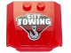 Part No: 45677pb099  Name: Wedge 4 x 4 x 2/3 Triple Curved with 'CITY TOWING' and Hook Pattern (Sticker) - Set 60137