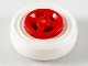 Part No: 4624c04  Name: Wheel 8mm D. x 6mm with White Tire 14mm D. x 4mm Smooth Small Single (4624 / 3139)
