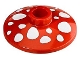 Part No: 4740pb004  Name: Dish 2 x 2 Inverted (Radar) with Mushroom White Spots Pattern