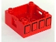 Part No: 47423pb08  Name: Duplo Container Box 4 x 4 with Studs on Corners with Four Squares Pattern on Both Sides