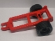 Part No: 4820bc01  Name: Duplo Farm Trailer Frame with Wheels, Small Reinforcement Around Axle