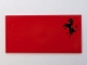 Part No: 48288pb12L  Name: Tile 8 x 16 with Bottom Tubes on Edges with Black Horse Ferrari Logo Pattern Model Left Side (Sticker) - Set 8654