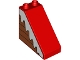 Part No: 49570pb01L  Name: Duplo, Brick 4 x 2 x 3 Slope with Snow on Boards Pattern Model Left Side